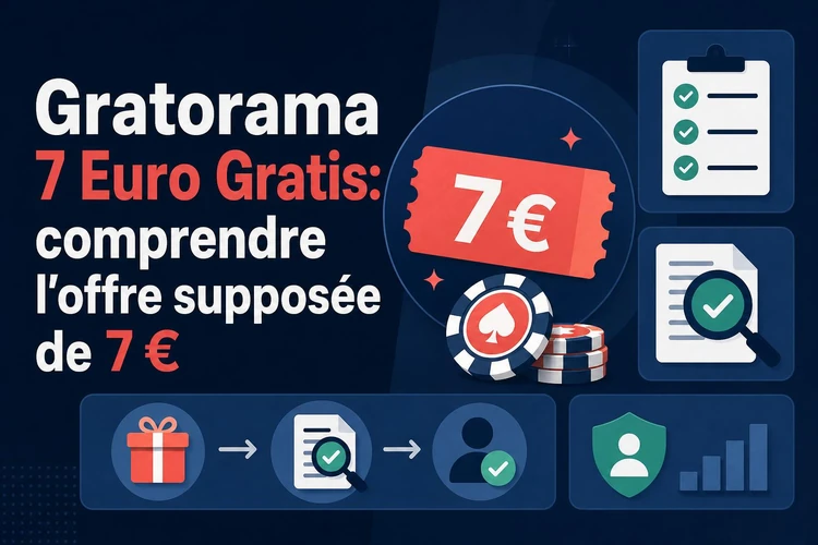 Gratorama 7 Euro Gratis: comprendre l'offre supposée de 7 €