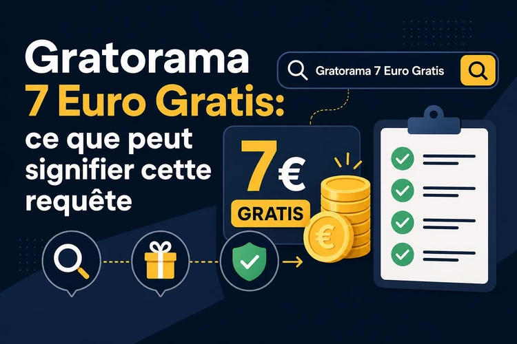 Gratorama 7 Euro Gratis: ce que peut signifier cette requête