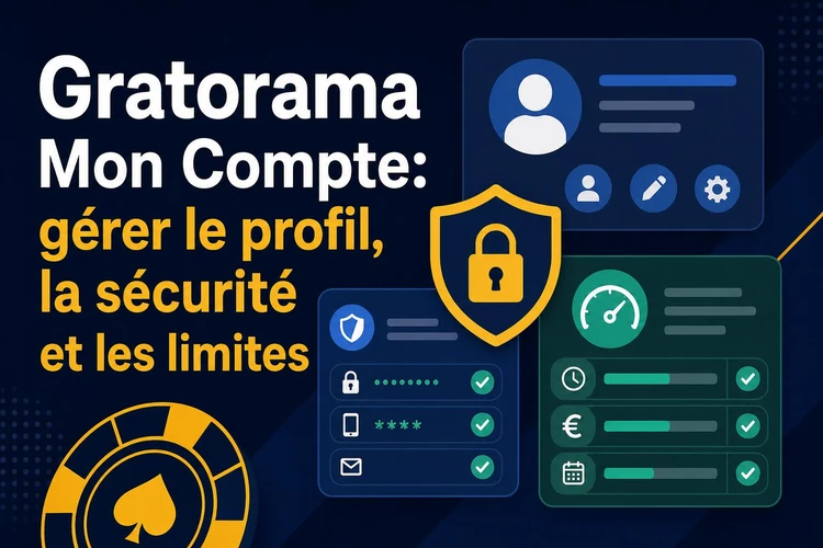 Gratorama Mon Compte: gérer le profil, la sécurité et les limites