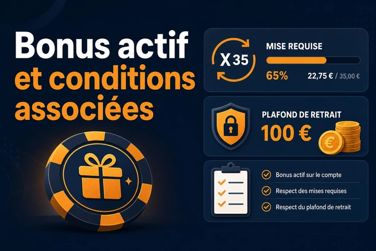 Bonus actif et conditions associées